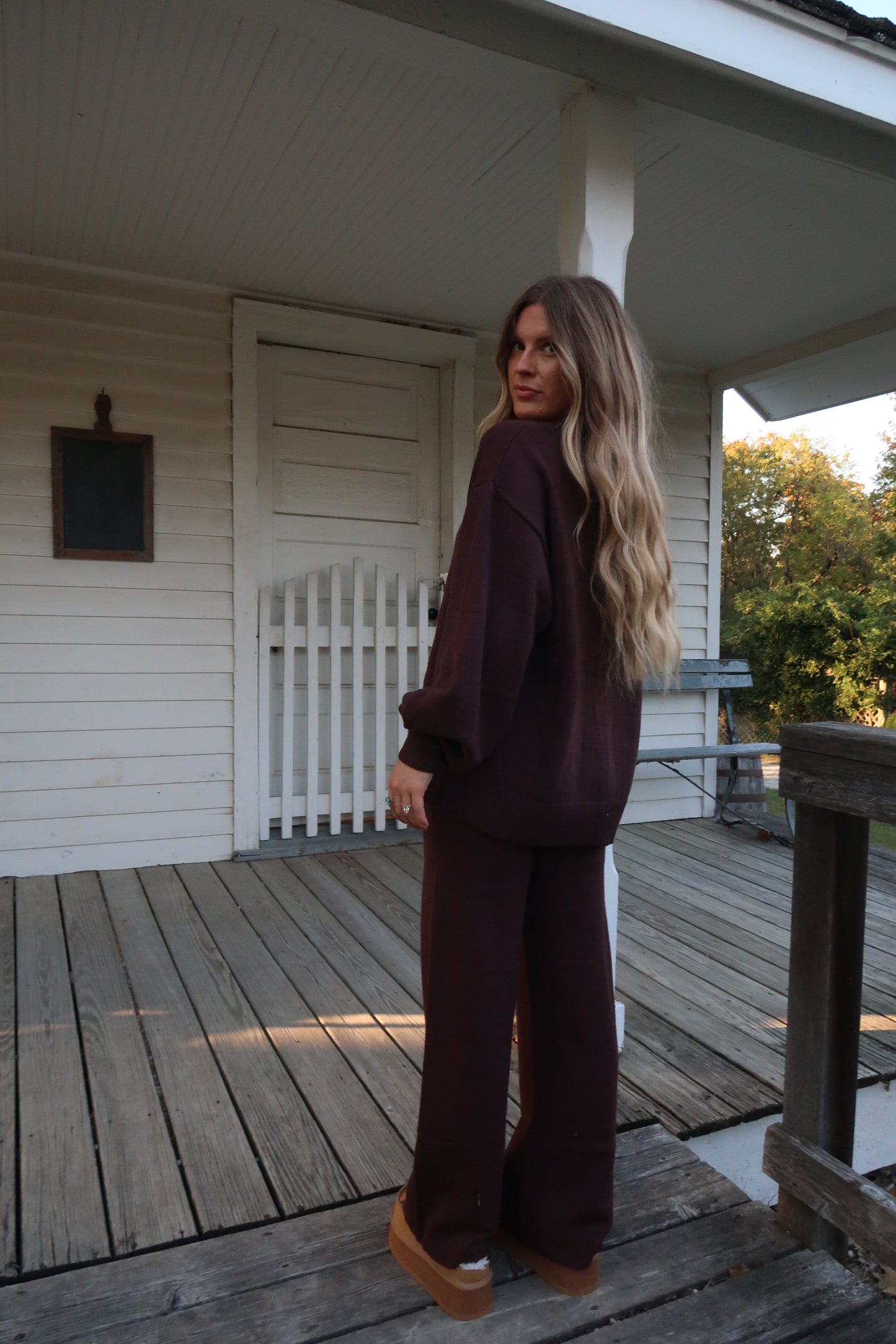 Chocolate Sweater Set