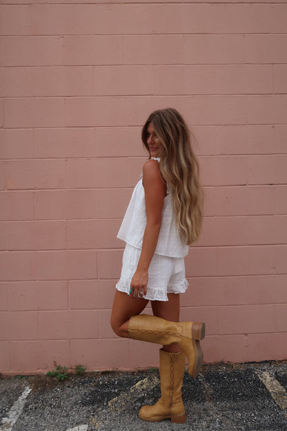 Dove Frill Shorts