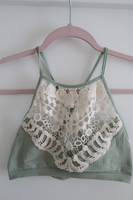 Sage Boho Bralette