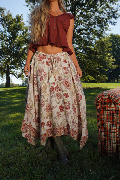 Phoebe Handkerchief Midi Skirt
