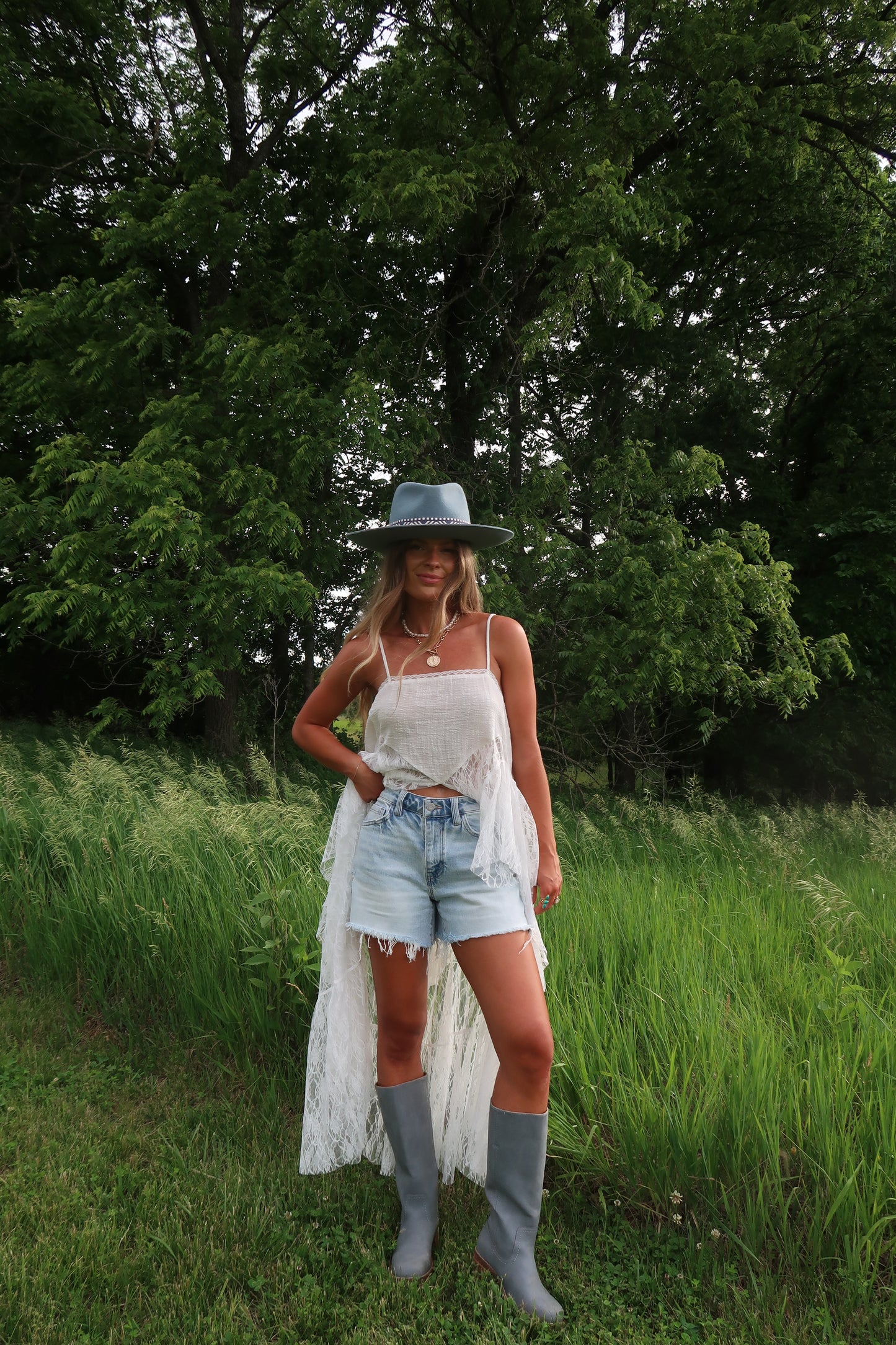 Joplin Light Wash Shorts