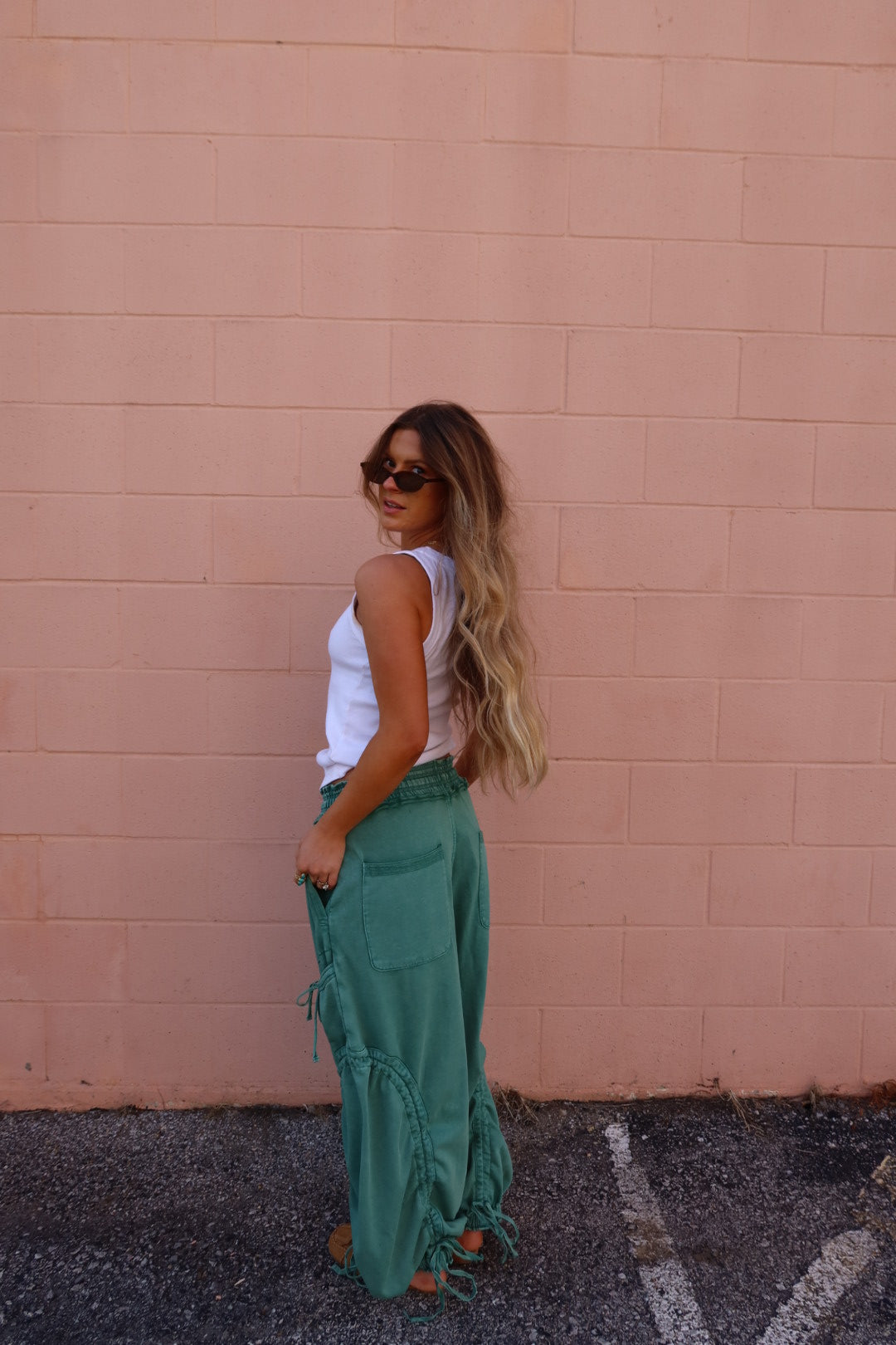 White High Neck Tank