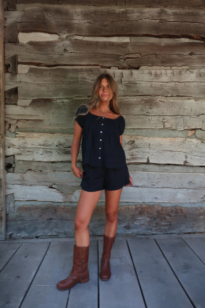Stormy Babydoll Top