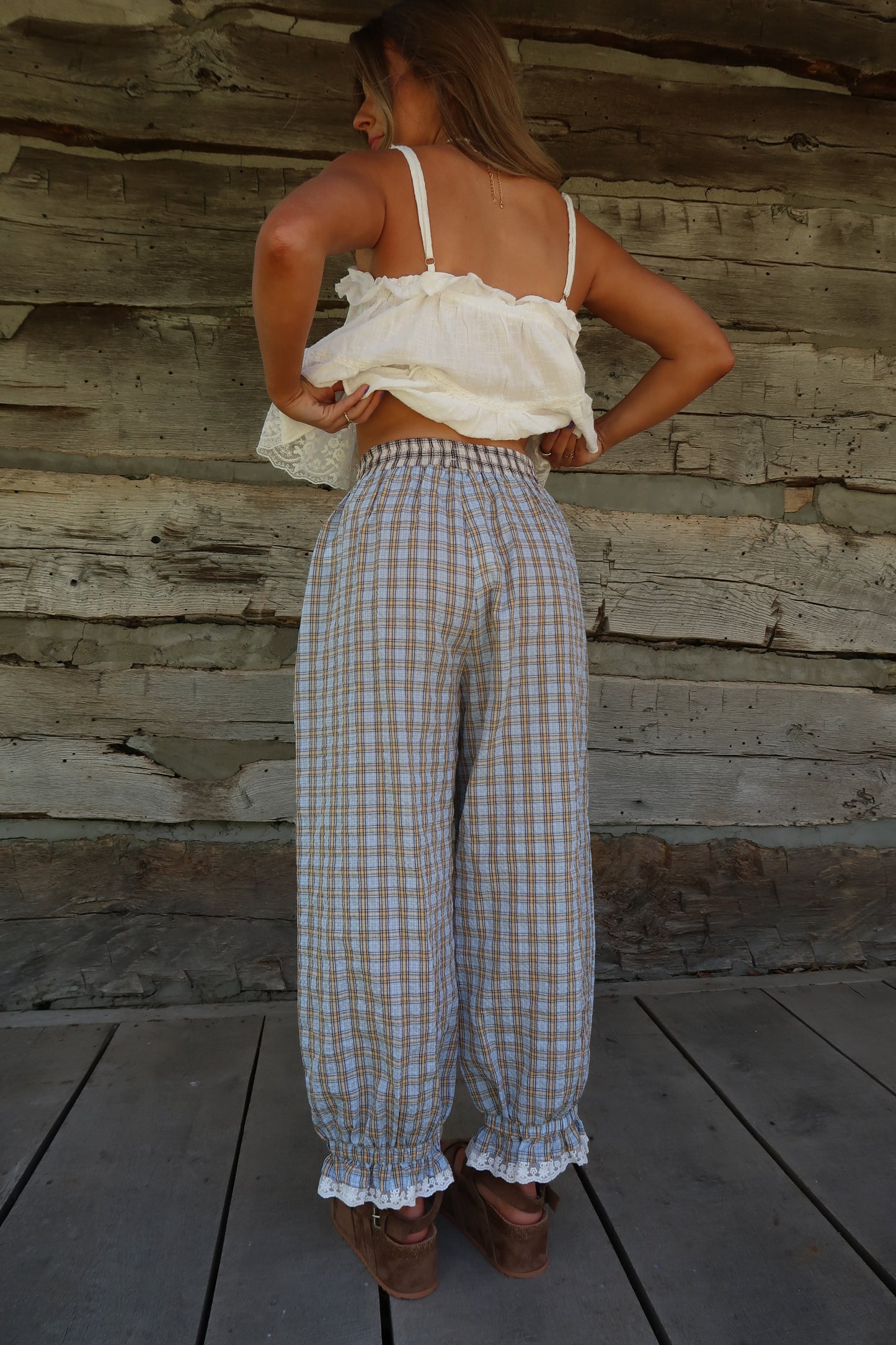 Goldie Plaid Boxer Pant