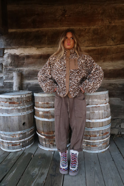 Mocha Barrel Sweats