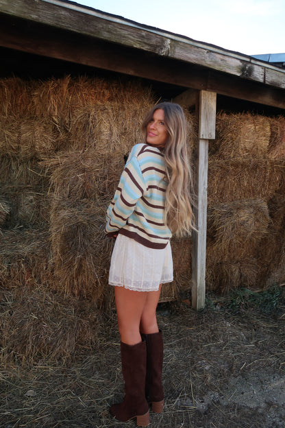 Grounded Stripe Cardigan