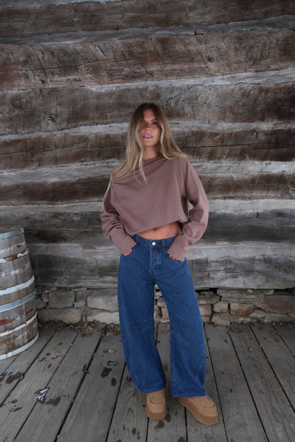 Hot Coco Off the Shoulder Top