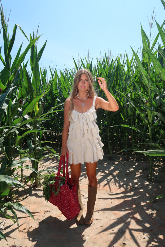 Eyelet Ruffle Set