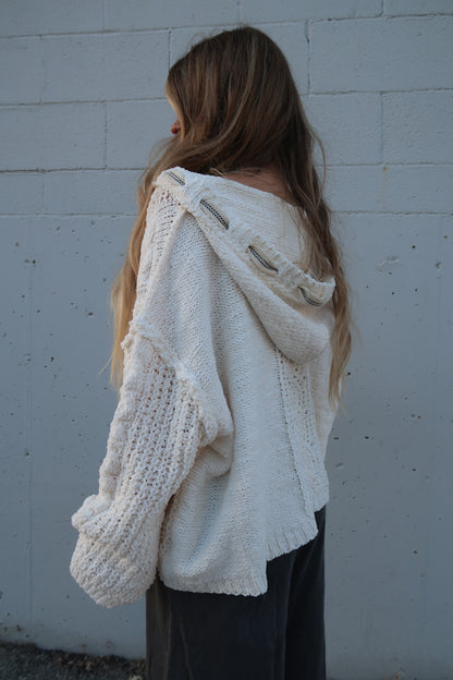 Marshmallow Hooded Sweater