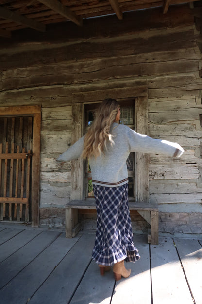 Grateful Plaid Maxi Skirt