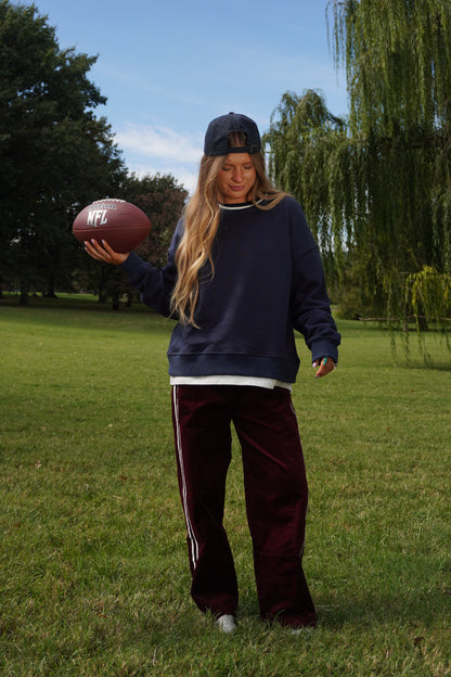Navy Layered Crew