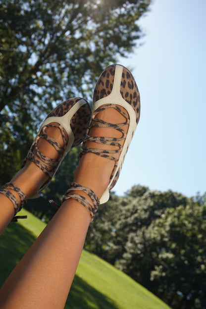 Leopard Lace Up's