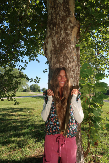 Autumn Bloom Sherpa Vest