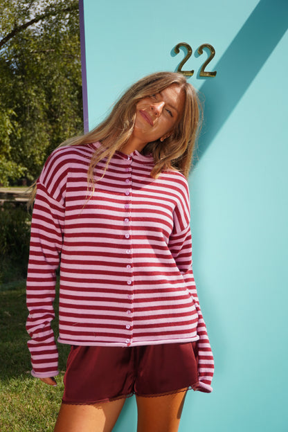 Berry Buffay Roll Neck Cardigan