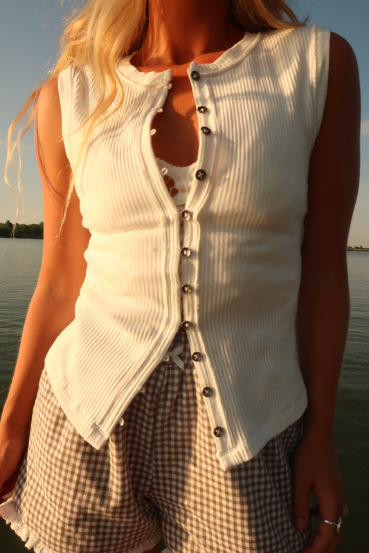 Breezy Button Tank