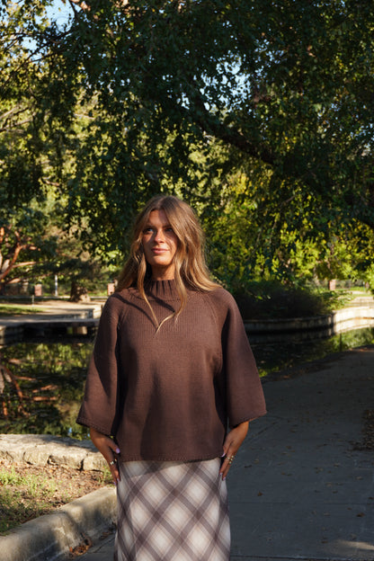Mocklate 3/4 Mockneck Sweater