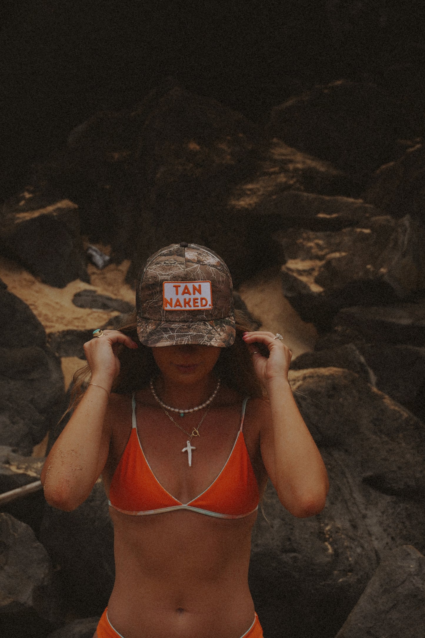 TAN NAKED Patch Hat