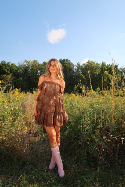 Lena Tiered Lace Dress