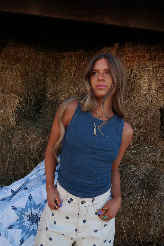 Navy Mineral Wash Tank