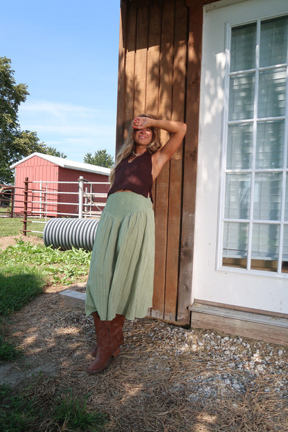 Eucalyptus Midi Skirt
