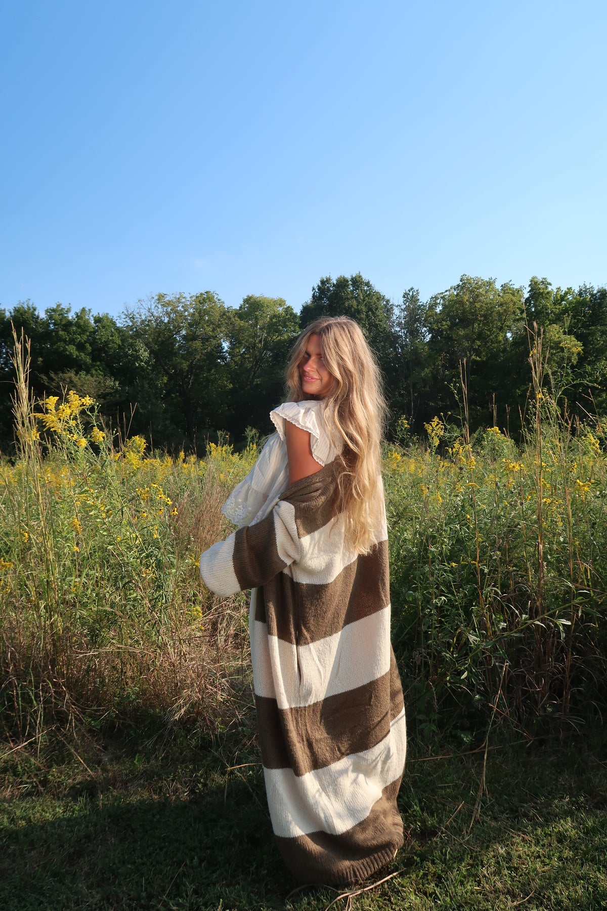 Wild Clover Stripe Cardi