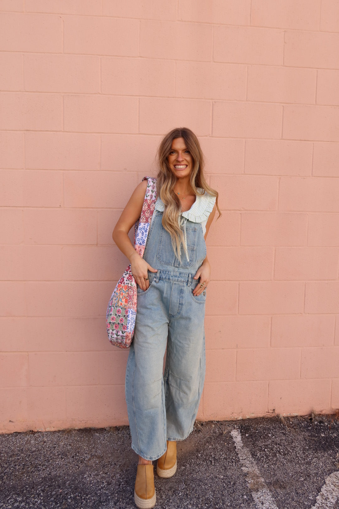 Lighten Up Barrel Overalls