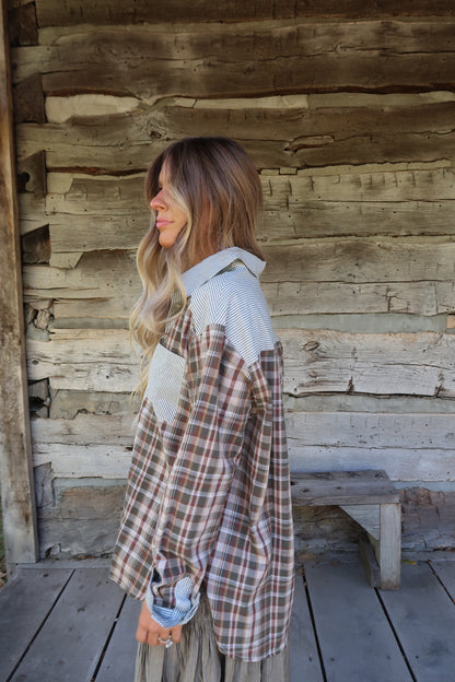 Sweet as Pecan Plaid Flannel