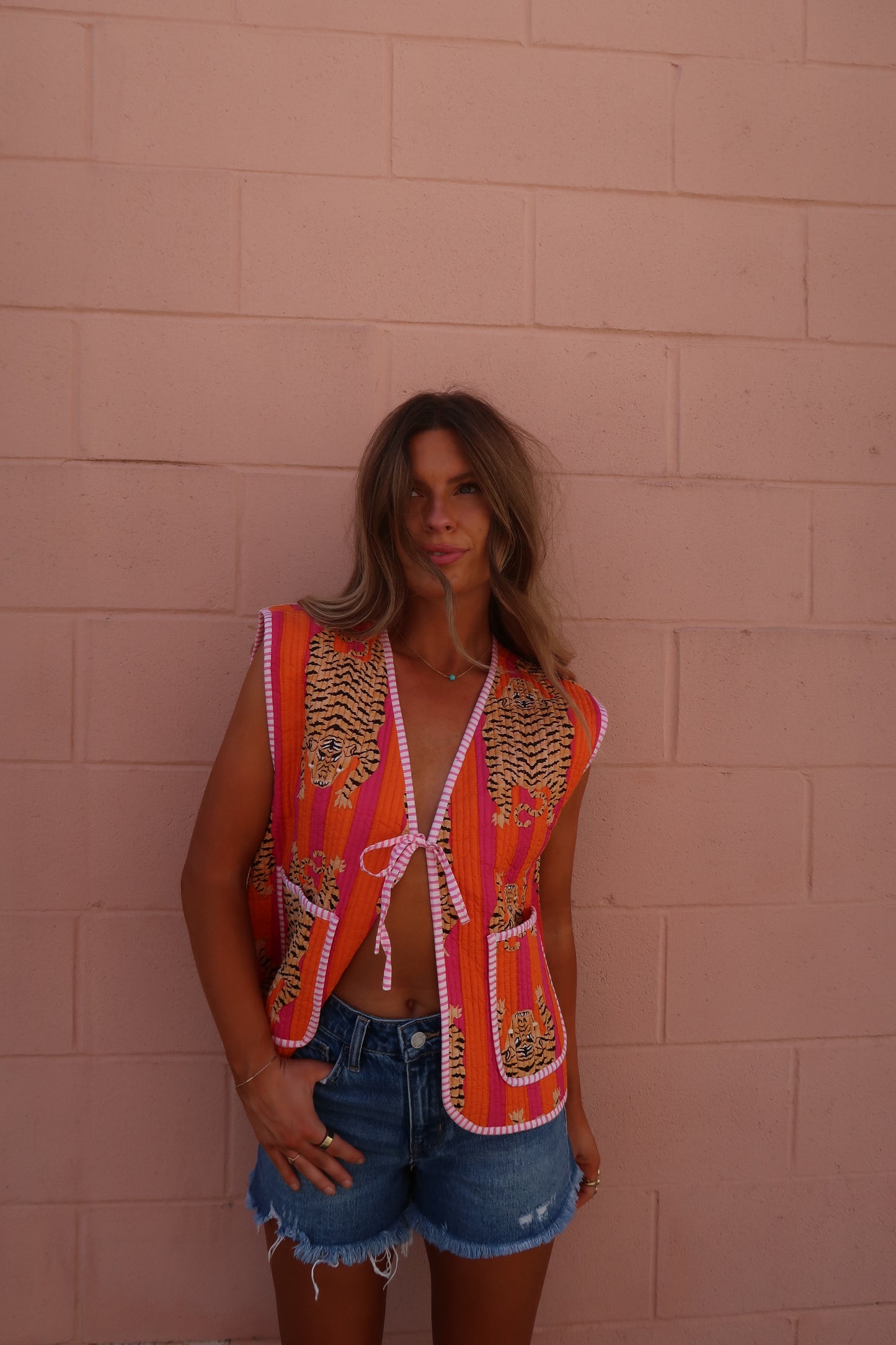 Nova Quilted Bow Vest