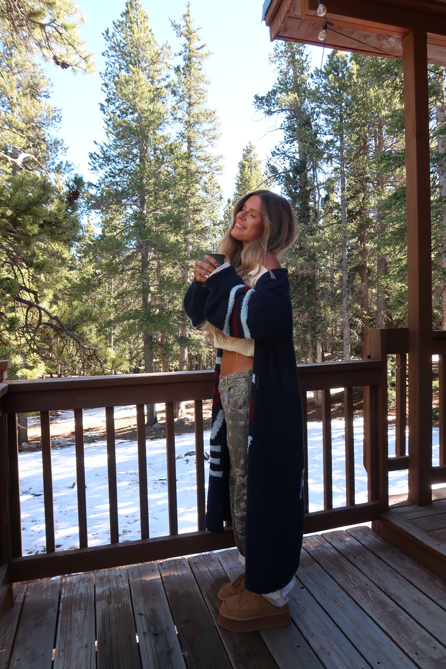 Peace & Love Long Cardi