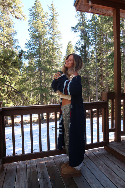 Peace & Love Long Cardi