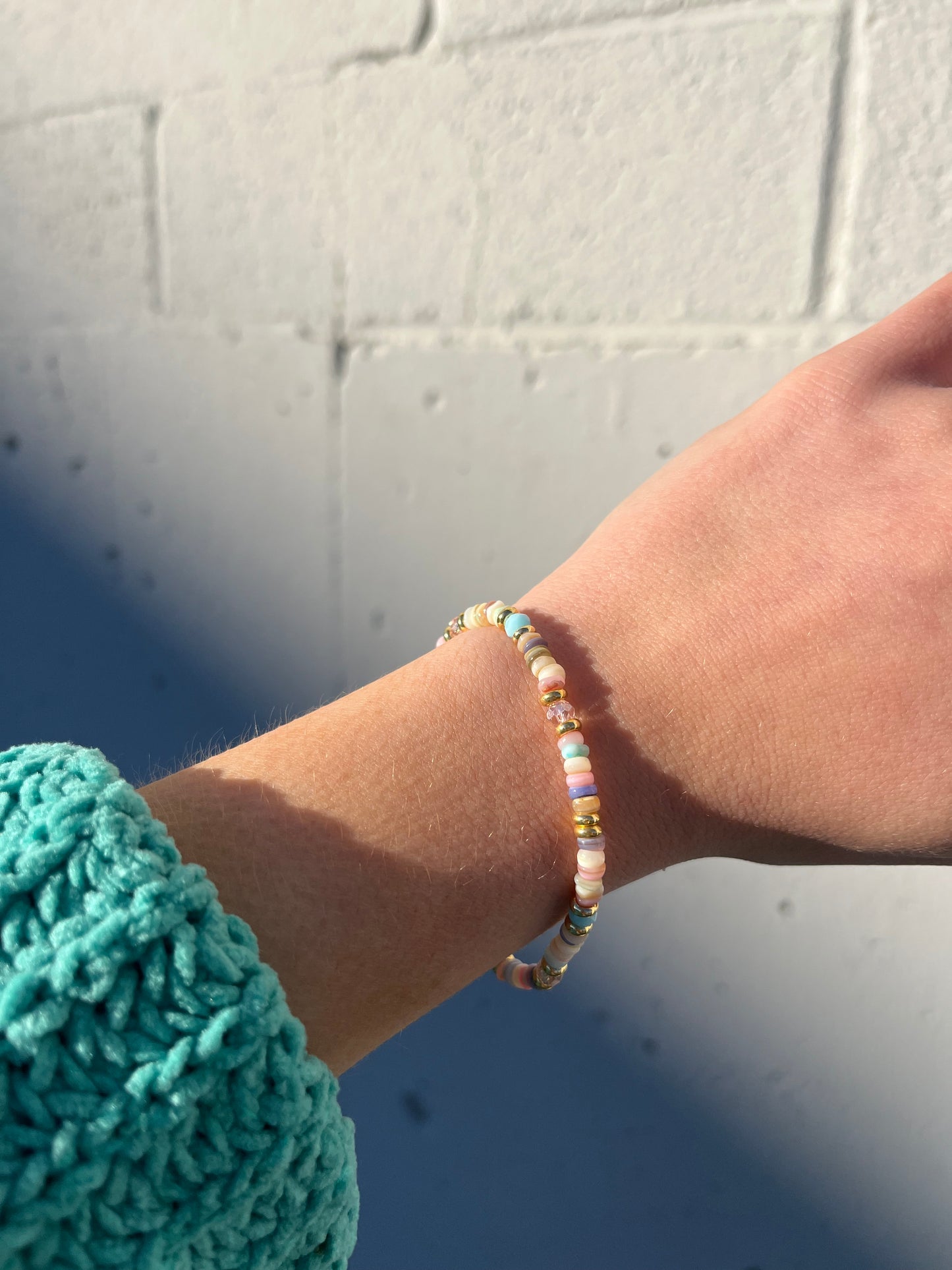 Pinky Agate Bracelet