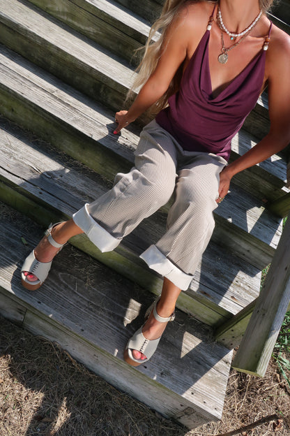 Espresso Stripe Pants