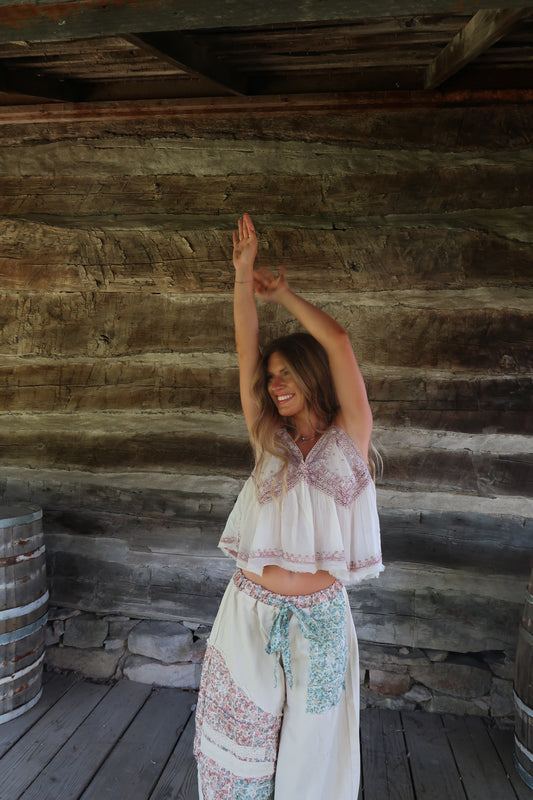 Mauve Arlo Boho Tank
