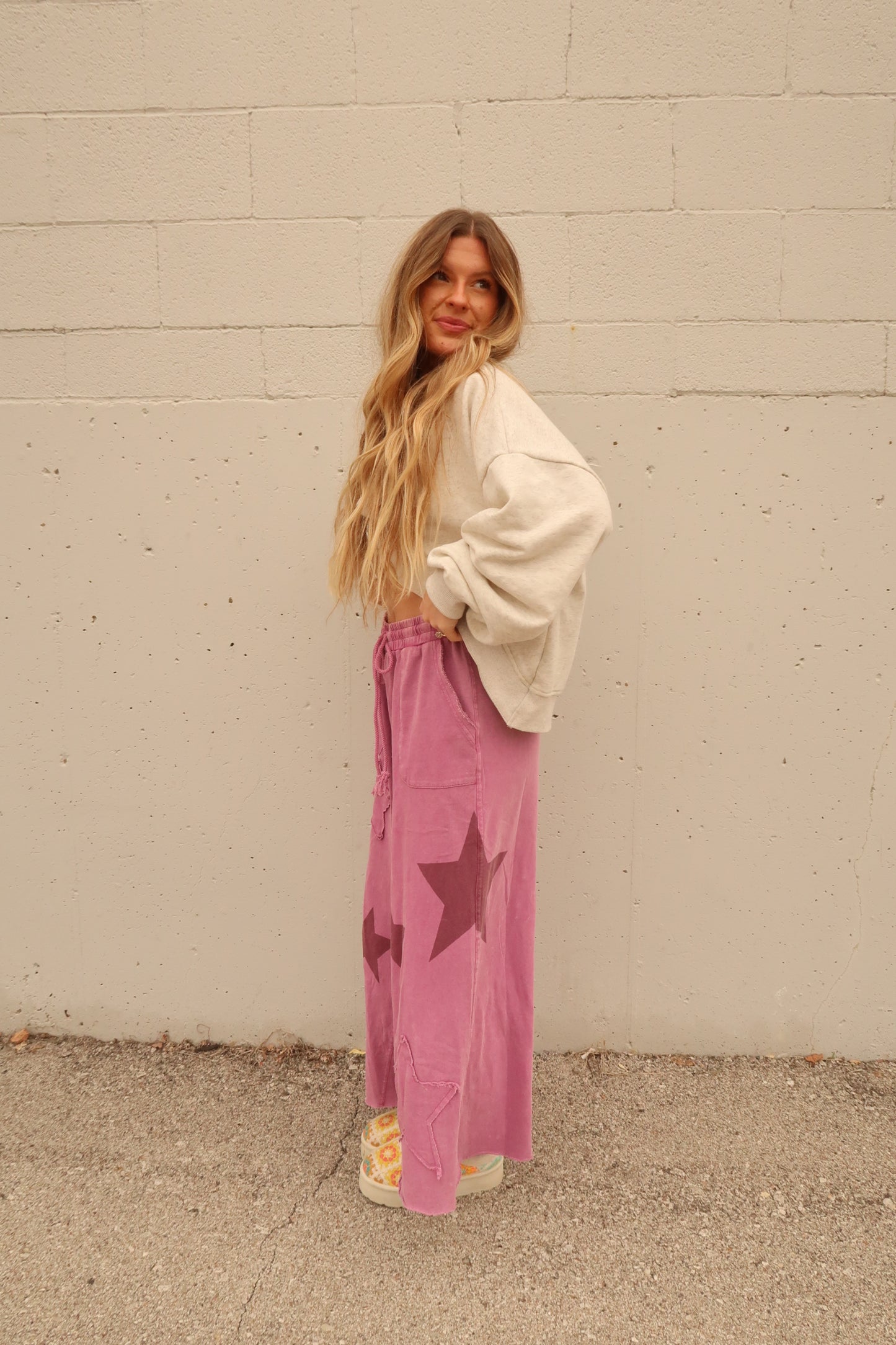 Berry Star Crop Pant