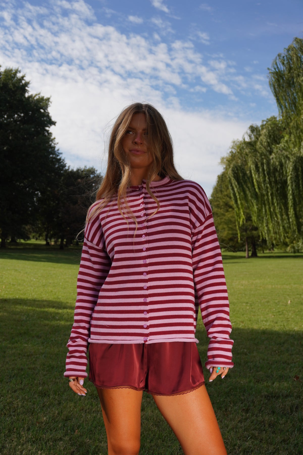 Berry Buffay Roll Neck Cardigan