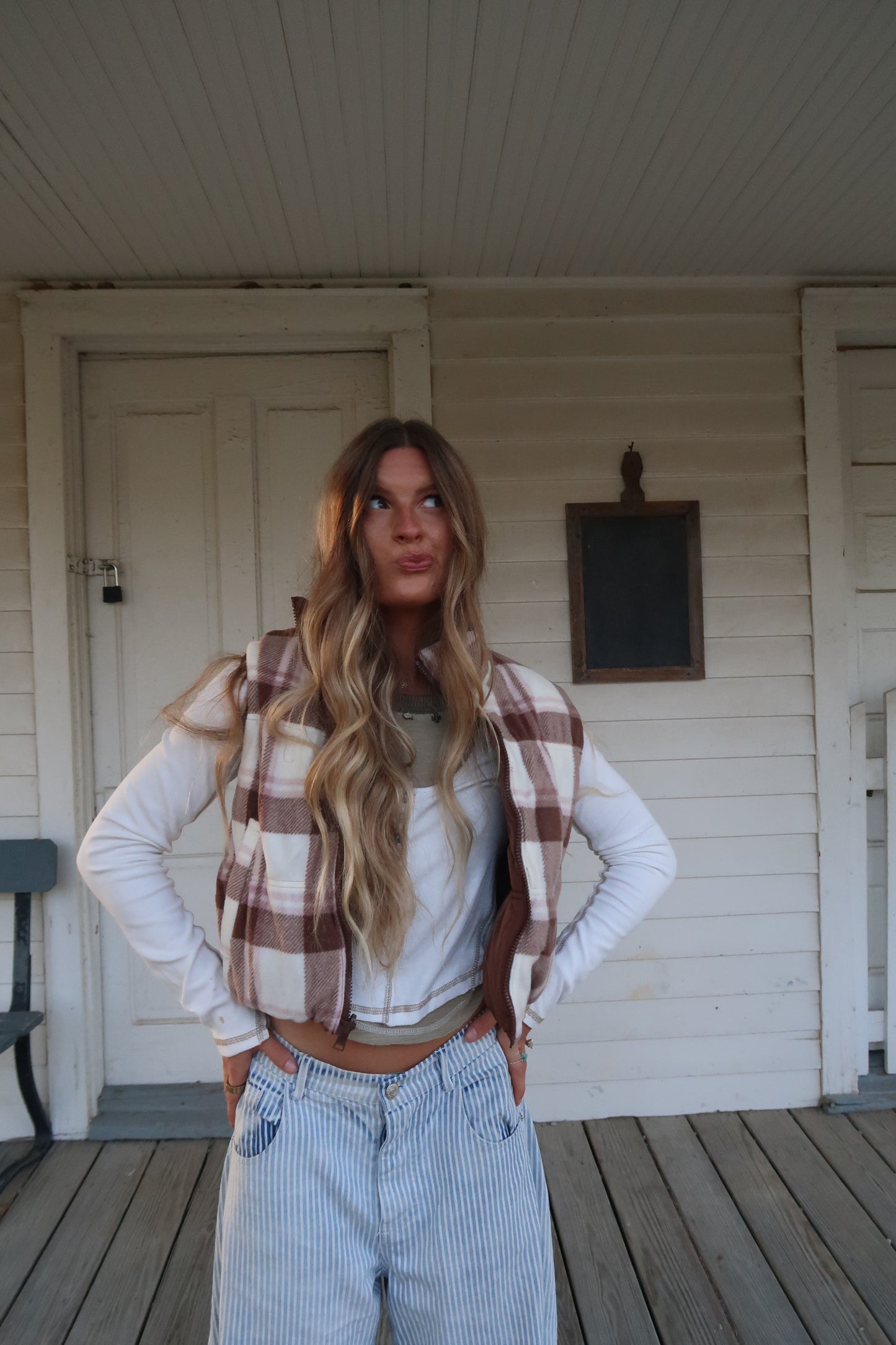 Cocoa Reversible Puffer Vest