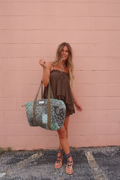 River Quilted Duffle Bag