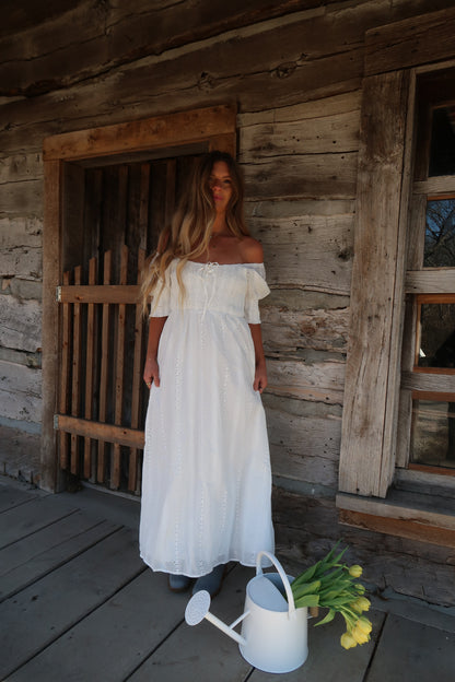 Lilly Eyelet Midi Dress