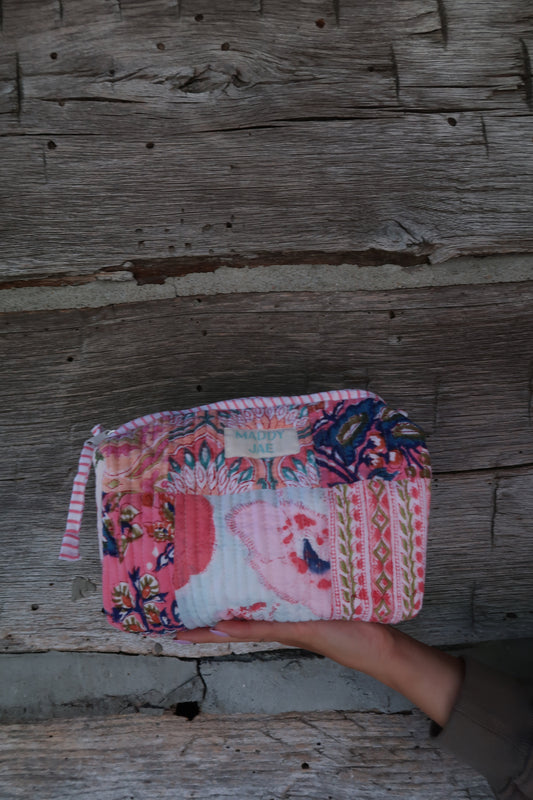 Velma Quilted Cosmetic Bag
