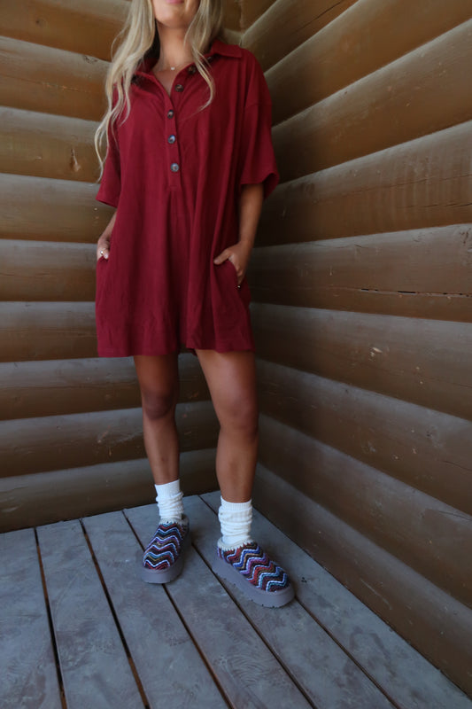 Cranberry Romper