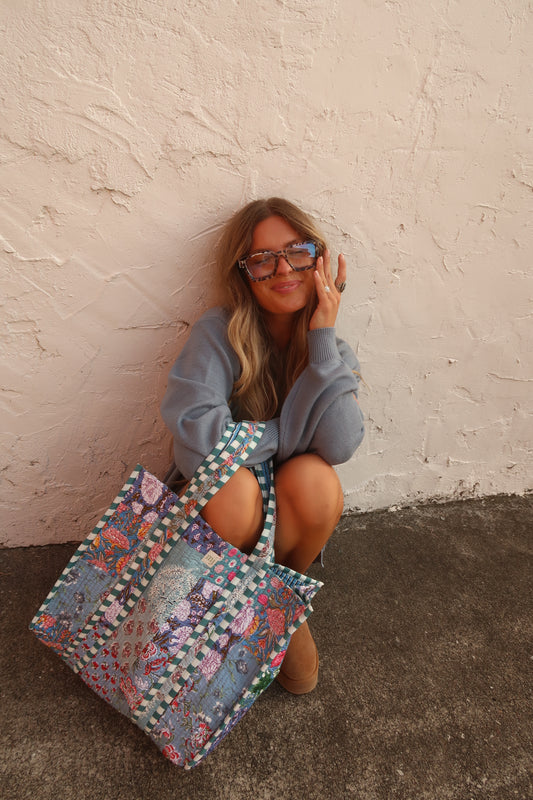 Loretta Quilted Tote Bag