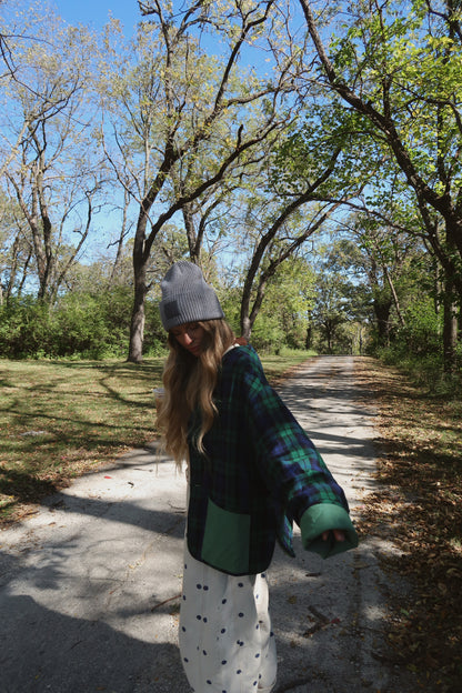 Plaid about you reversible quilted Jacket