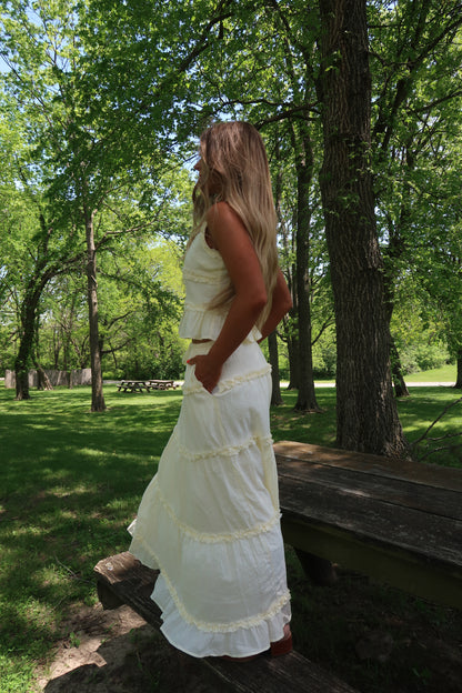 In No Hurry Butter Maxi Skirt