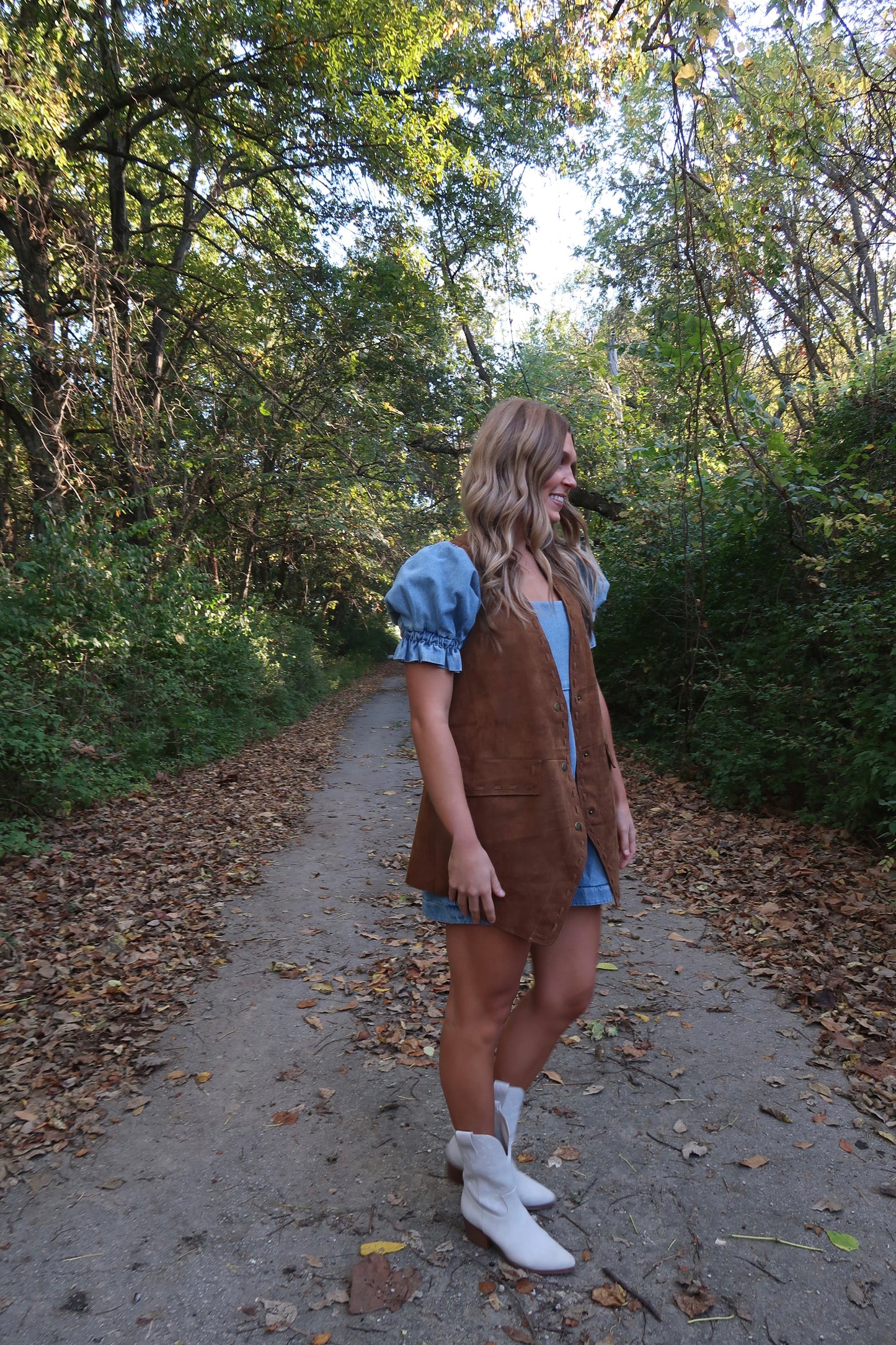 So Suede Oversized  Vest