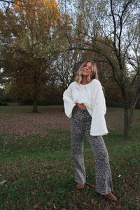 Carmel Leopard Straight Leg Pant