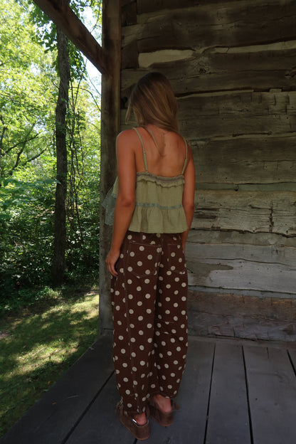 Coco Dot Barrel Jean