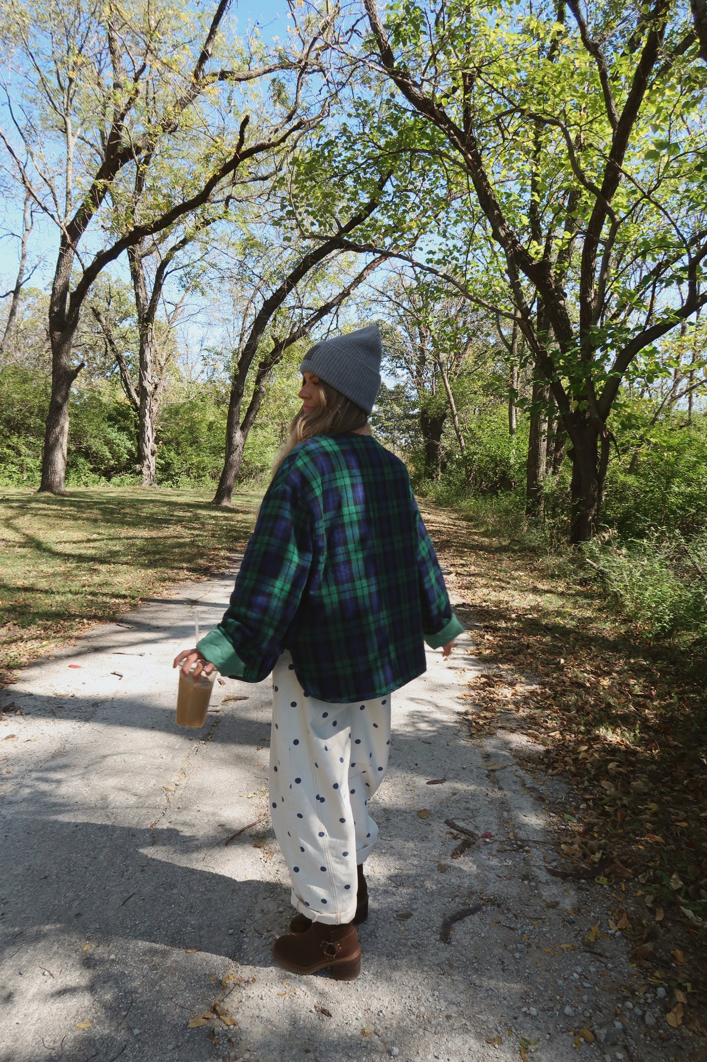 Plaid about you reversible quilted Jacket