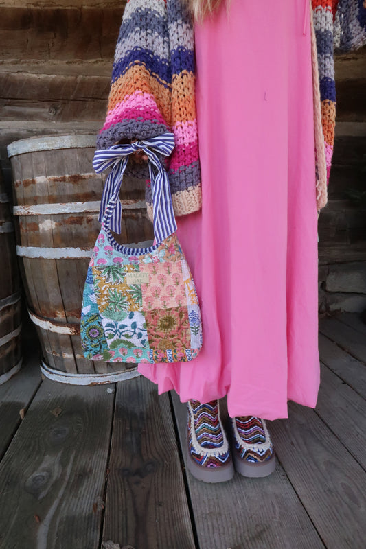 DOORBUSTER Sally Quilted Bow Purse