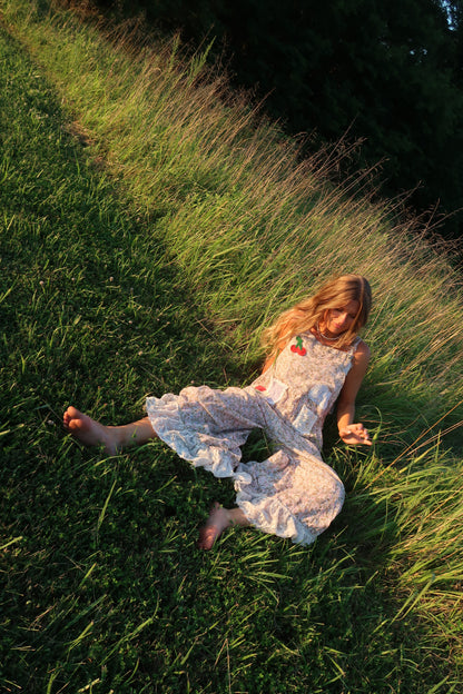Berry Boho Patch Overalls