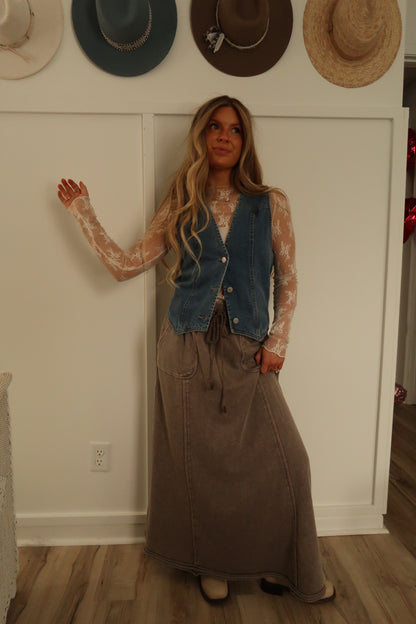 Westie Denim Vest